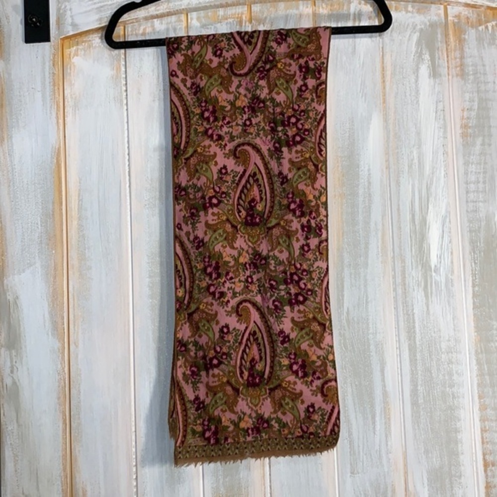 Pink paisley Print Scarf